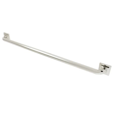 Claremont Contemporary Grab Bar, 38-13/16" L, Brass, Polished Nickel DR614366